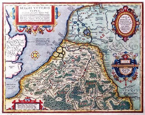 nederland  romeinse tijd oude kaarten antieke kaarten kaarten