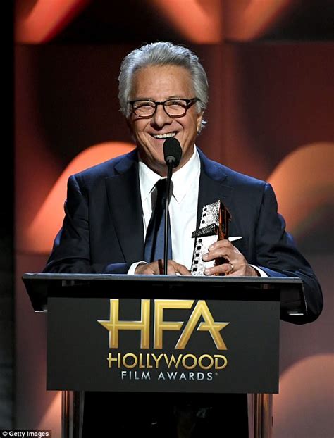 dustin hoffman presents at hollywood film awards in la