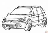 Renault Scenic Coloring Pages Megane Color Main Coloriage Voiture Drawing Skip Drawings sketch template