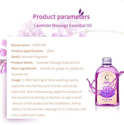 Sex Massage Oil Body Essential Lavender Professional Skin Care Products