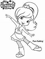 Strawberry Shortcake Coloring Pages Plum Pudding Friend Lemon Drawing Jam Cherry Color Template Princess Getdrawings Getcolorings sketch template