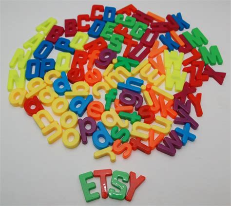 plastic magnetic letters alphabet capital  fabfrugalfinds