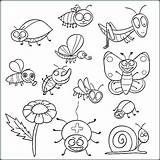 Coloring Insect Pages Kids Getcolorings Insects sketch template