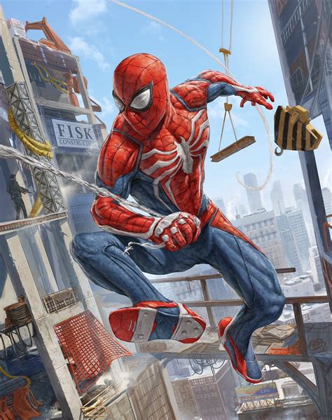 insomniac games on twitter incredible spidermanps4 fanart from