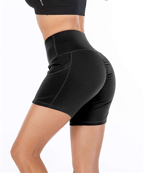 florata yoga shorts for women high waisted butt scrunch booty shorts