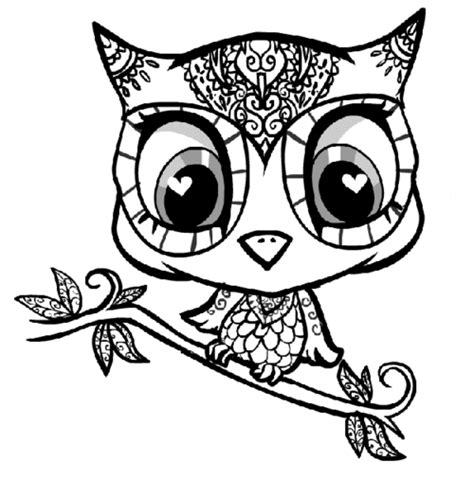 owl coloring pages printable  coloring pages