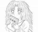 Clannad Ichinose Kotomi Book Coloring Pages Printable Another sketch template