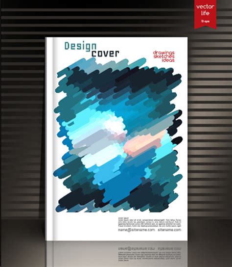 Book Cover Modern Design Vector 05 Vector Cover Free