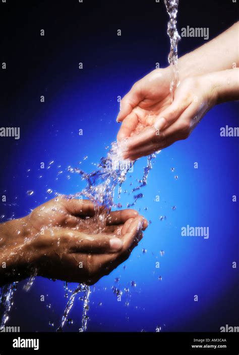 hands pouring  res stock photography  images alamy