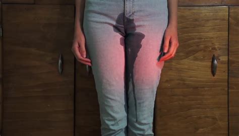 pissing in jeans peed her pants video 7