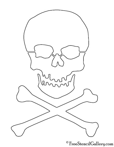 skull  crossbones stencil  stencil gallery