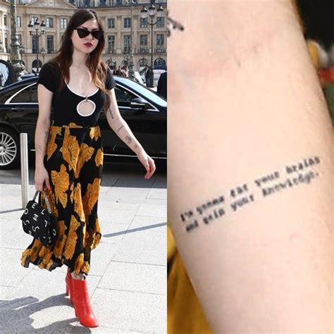 Frances Bean Cobain S 24 Tattoos And Meanings Steal Her Style
