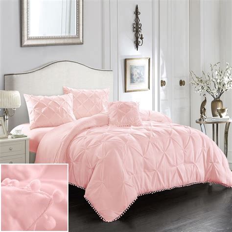 Light Pink Queen Comforter Set Towels And Bedding Page 2