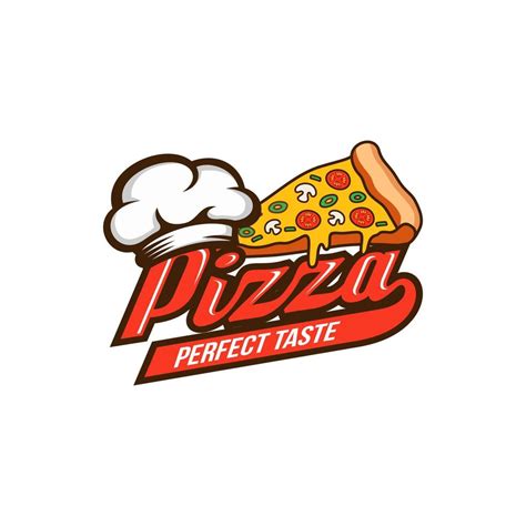 pizza logo design template vector illustration  vector art  vecteezy