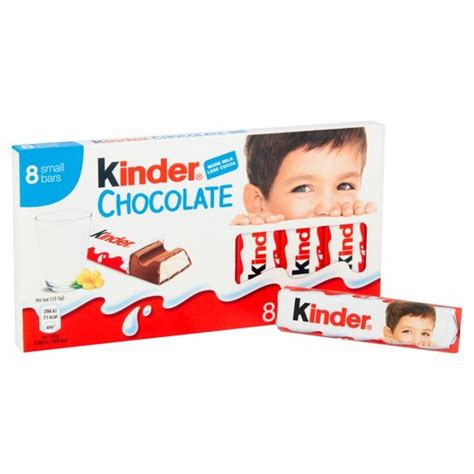 kinder chocolate  bars  approved food