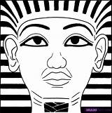Tut King Draw Drawing Mask Step Coloring Tutankhamun Dragoart Ancient Egyptian Tips Clipart Drawings Stylegods Stars People Clipartbest Printout Face sketch template