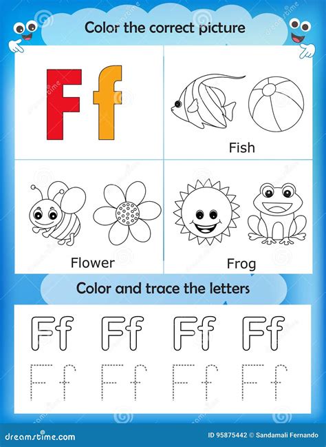 alphabet learning  color letter  stock illustration illustration