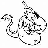 Dragon Coloring Pages Cartoon Preschoolers Print Size Printable sketch template