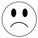 Sad Smiley Face Clipart Emoji Symbol Library Coloring Clip Pages Emoticon Bladk sketch template