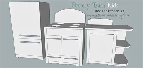imperfectly imaginable pottery barn kids retro kitchen diy plans