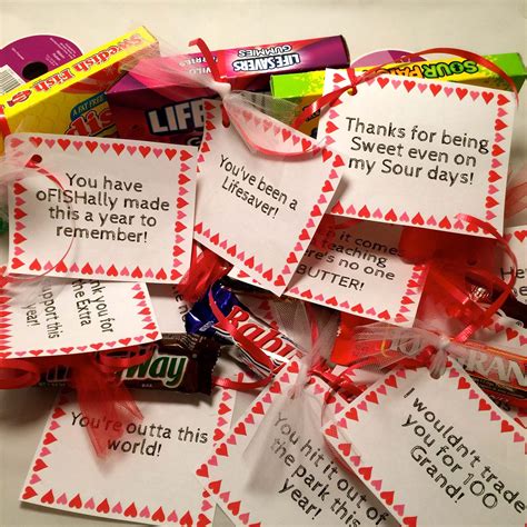 weeks post  filled   variety  candy messages  gift
