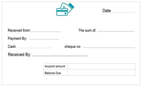 simple cash receipt excel templates