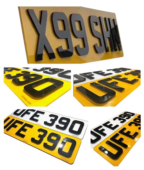 custom uk blank acrylic car number plate acrylic license plate