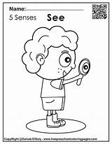 Senses Sight Fujifilm Instax sketch template