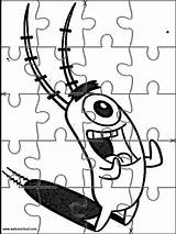 Spongebob Puzzles Kids Cut Crafts Websincloud Choose Board sketch template