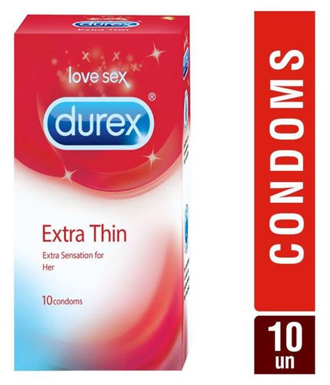 durex condoms extra thin 10 count pack of 4 buy durex condoms