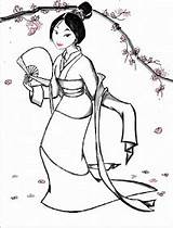 Mulan Princess Mushu Wushu Ausmalbilder Lapiz Prinzessin Ancenscp sketch template
