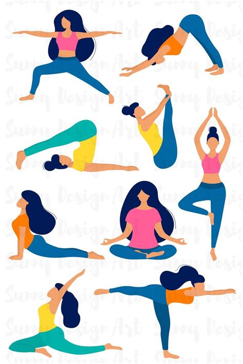 easter illustration yoga illustration fox background pilates