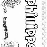 Phillippa Coloring Pages Payton Hellokids Phoebe Name sketch template