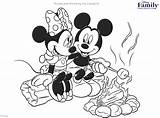 Coloring Disney Pages Mickey Minnie Mouse Family Printable Kids Camping Summer Cartoon Hakuna Matata Painting Cook Colouring Color Getcolorings Children sketch template