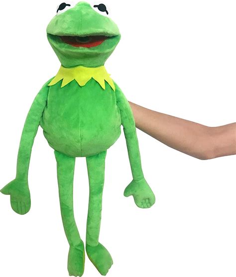 amazoncom kermit frog puppet  muppets show soft hand frog stuffed plush toy  boys
