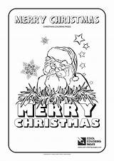 Coloring Pages Claus Santa Cool Christmas Print sketch template