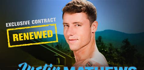 Gay Star Justin Matthews Re Ups Contract With Next Door