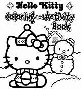 Kitty Hello Coloring Book sketch template