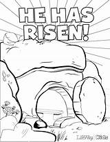 Coloring Empty Tomb Resurrection Getdrawings Pages sketch template