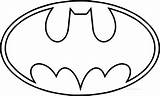 Batman Coloring Pages Symbol Logo Clipart sketch template