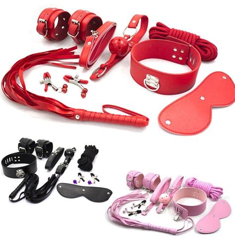 Sm Sex Slaves Toys Adult Game 7in1 With Blinkers Necklaces Mouth Gag