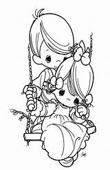 Precious Moments Coloring Pages Disney sketch template