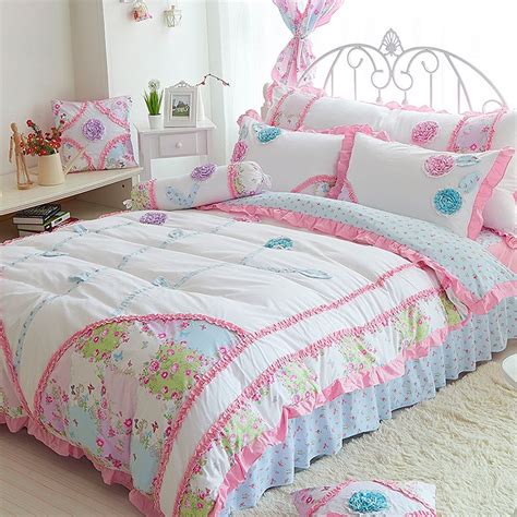 Buy Cottage Style Princess Bedding Set Flower Decorated