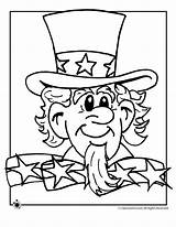 Uncle Sam Coloring Pages Printable Cliparts Preschool Print Activities Classroomjr sketch template