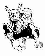Superhero Aranha Homem Avengers Identical Coloringfolder sketch template