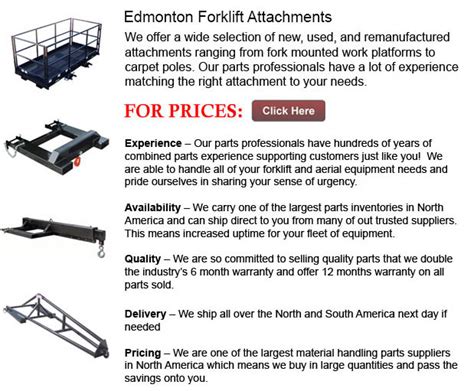 forklift attachments edmonton