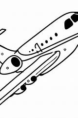 Airbus Flugzeug sketch template