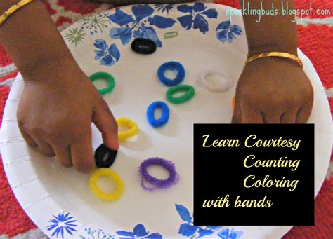 learn courtesy color  counting  bands sparklingbuds