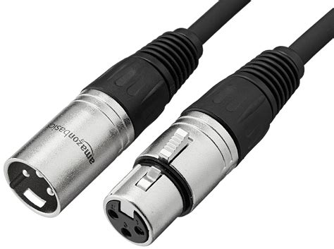 amazon basics standard xlr male  female balanced microphone cable