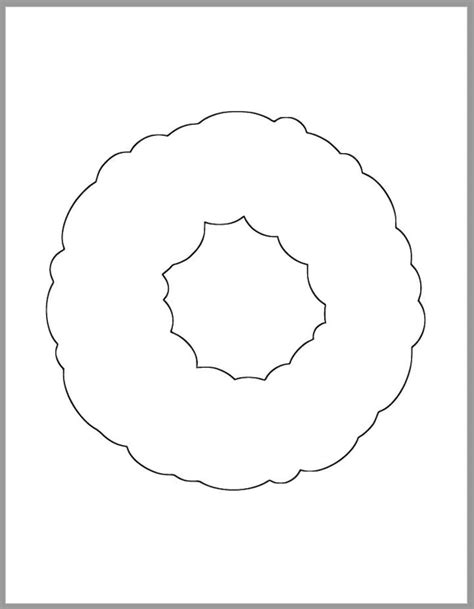 wreath template printable  coloring pages
